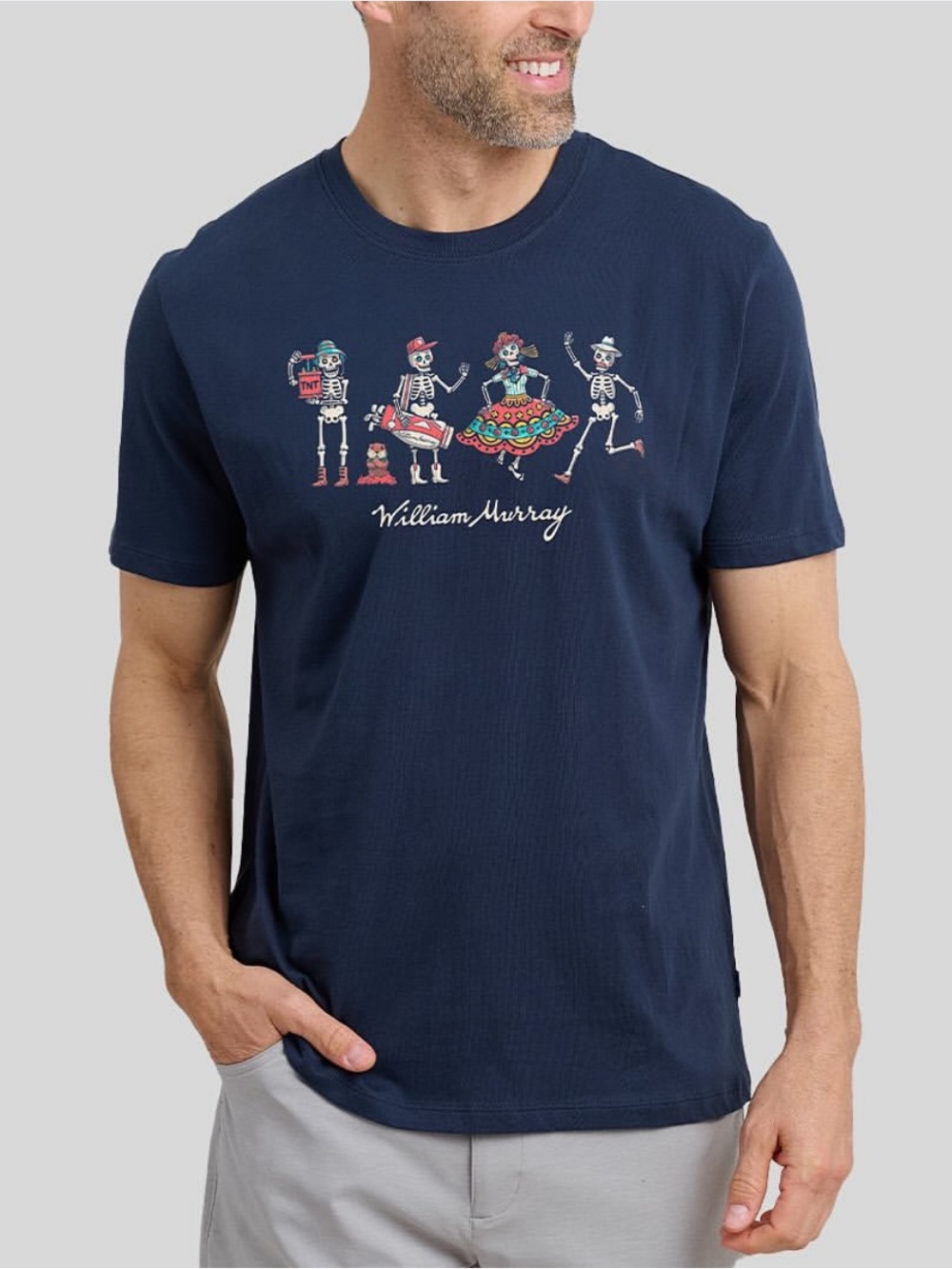 William Murray Skellyshack Dia De Los Muertos Caddyshack Graphic Tee Shirt L